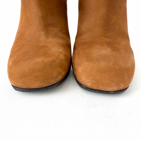 GUCCI | Vintage Brown Nubuck Horsebit Knee High Heel Boots Size 37 - Picture 5 of 16